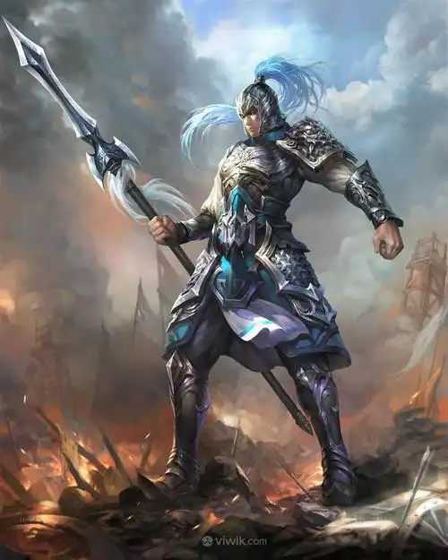 高清古代武将战场绘画图片