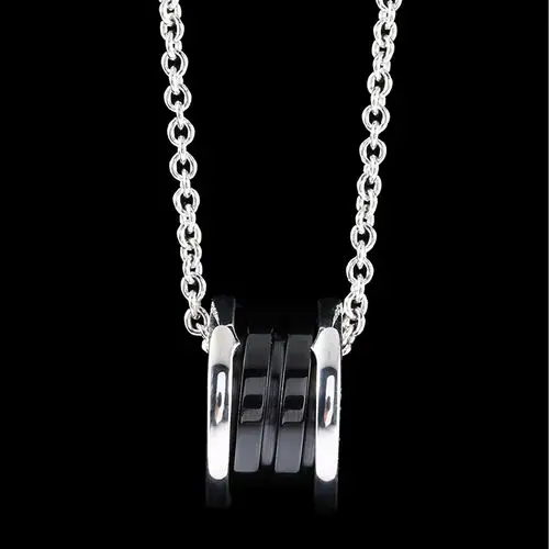 bvlgari(宝格丽) b.zero1系列黑色陶瓷925银慈善款项链