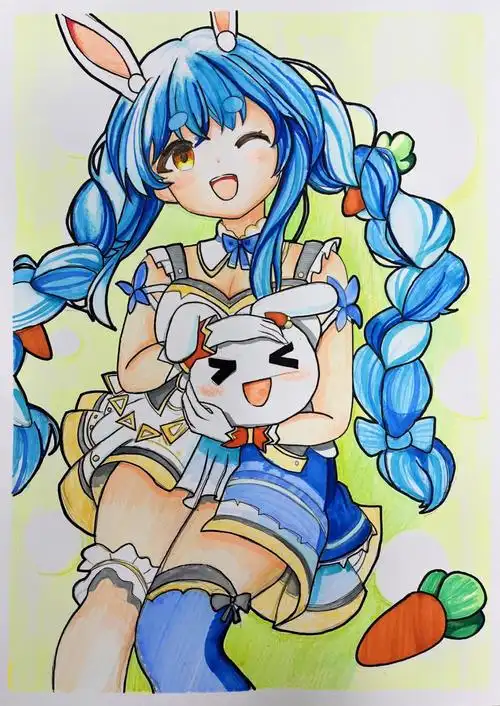 11岁孩子的临摹动漫作品