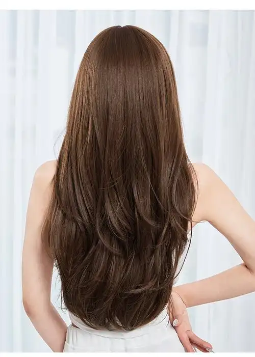 唐妮假发女长发夏季大波浪空气刘海网红韩式发型长卷发自然逼真全头套