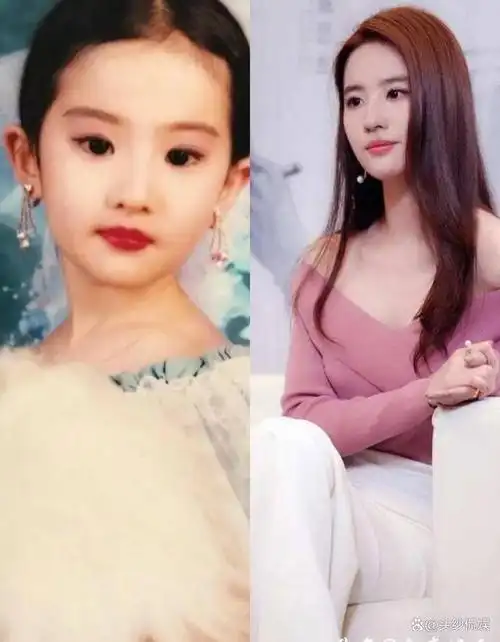 女星儿时照片对比刘亦菲模样未变她偷偷加表情包被无情拆穿