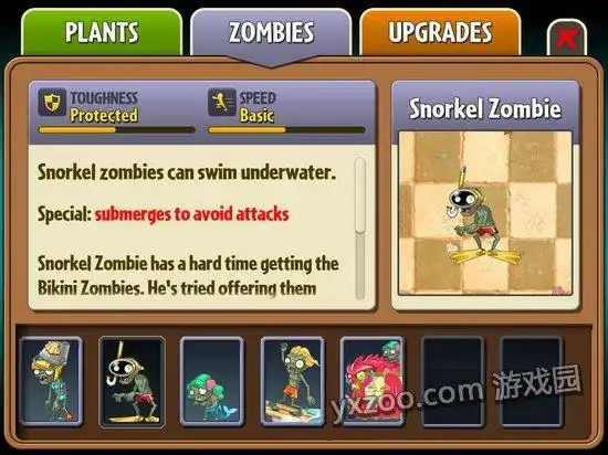 植物大战僵尸2海滩世界潜水僵尸属性技能图鉴