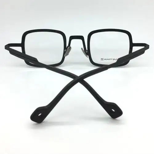 个性日系下半框眼镜架复古木纹板材倒框圆形眼镜男配近视防蓝光女