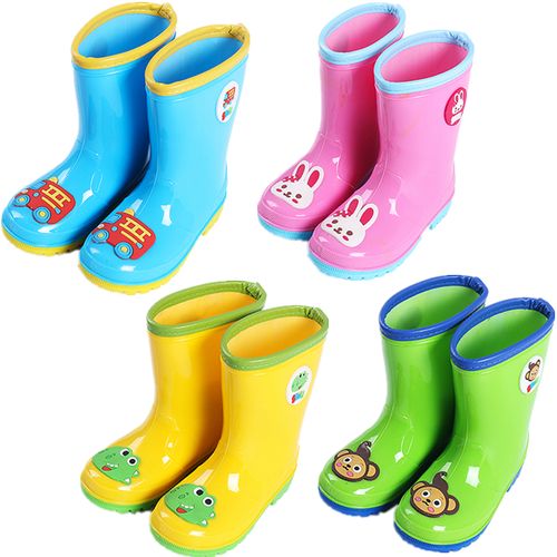 seeu超轻环保儿童韩国卡通学生雨靴
