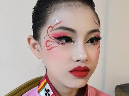 粤港澳大湾区青少年艺术展演#舞蹈演出#独舞#舞蹈比赛#彩绘舞台妆