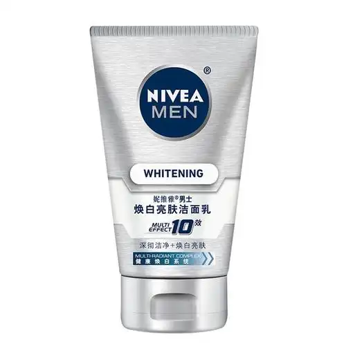 妮维雅洗面奶100g男士专用美白焕白洁面乳控油清爽男士美白焕白洁面乳