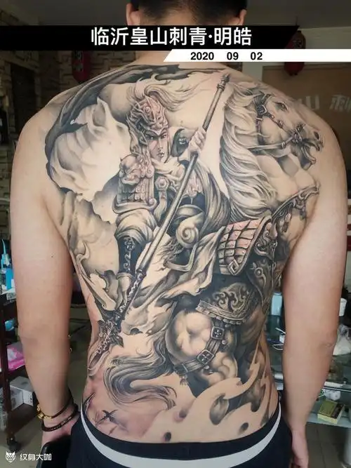 常山赵子龙_纹身图案手稿图片_明皓的纹身作品集