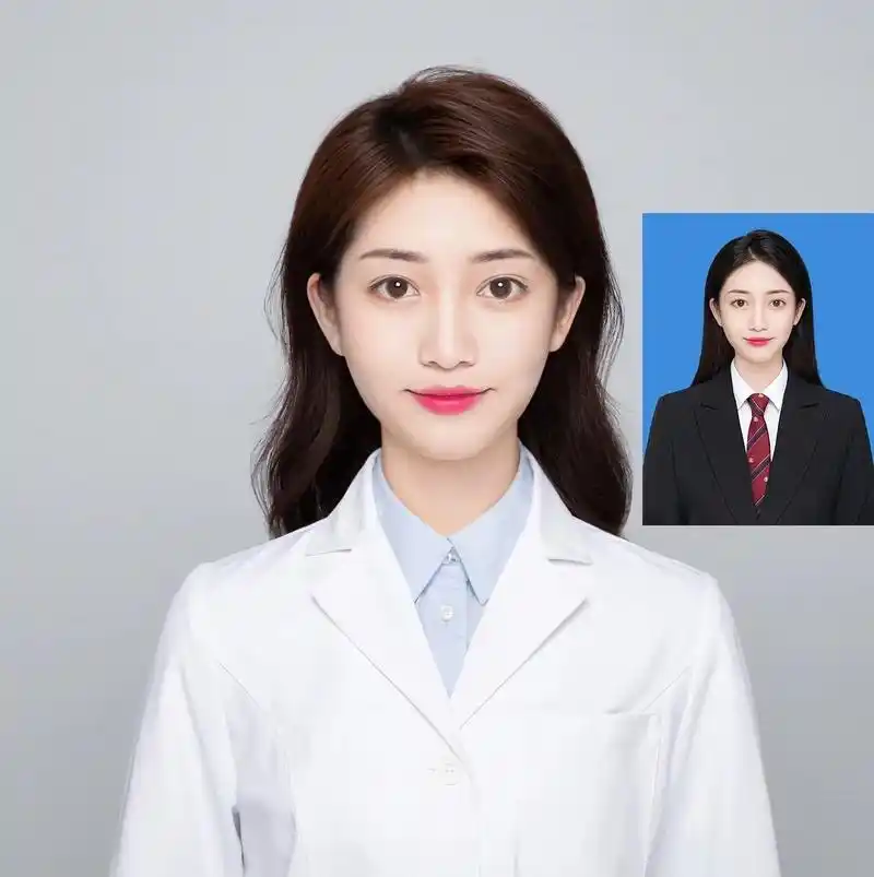ps合成白大褂医生证件照,正脸就行.#白大褂证件照 #ps证 - 抖音