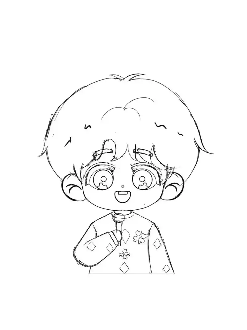 可爱轩#宋亚轩 #q版人物 #q版 #procreate绘画 - 抖音