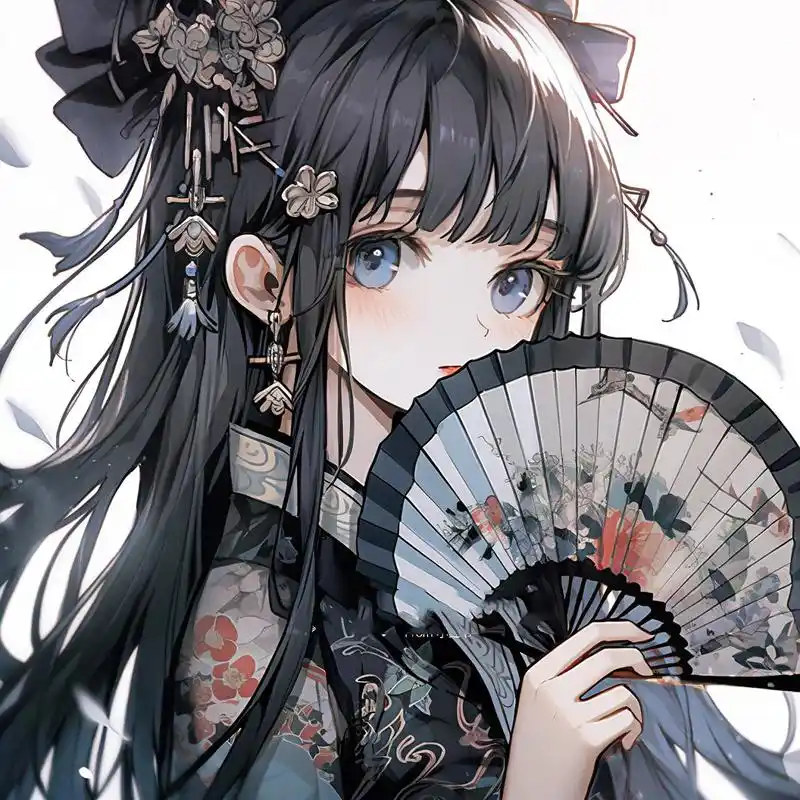 古风情侣头像|扇子一出,清凉一夏!