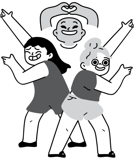 人物搞笑猎奇趣味姿势漫画插画元素搞笑动作