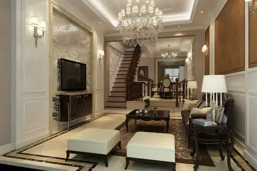 公园一品400平别墅现代简欧设计