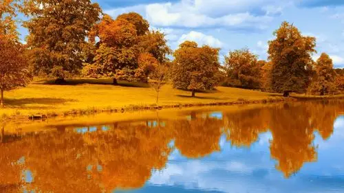 唯美湖泊自然风光电脑壁纸-风景壁纸-手机壁纸下载-美桌网