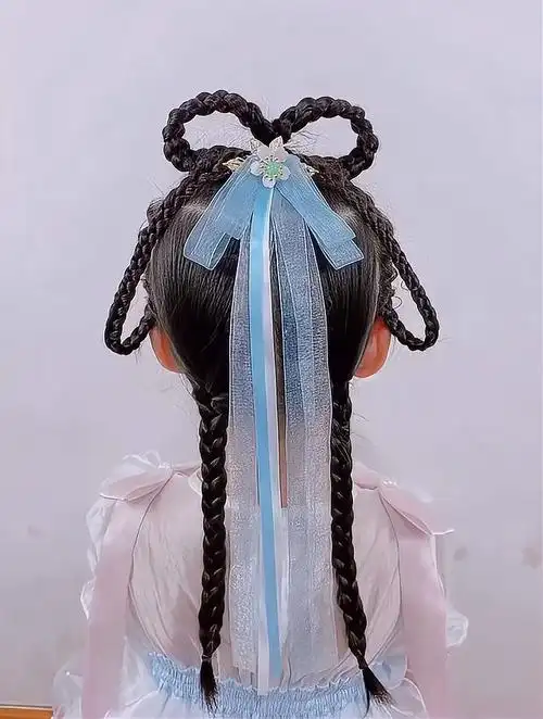古风编发,简单发型教学,小女孩扎头发方法-度小视