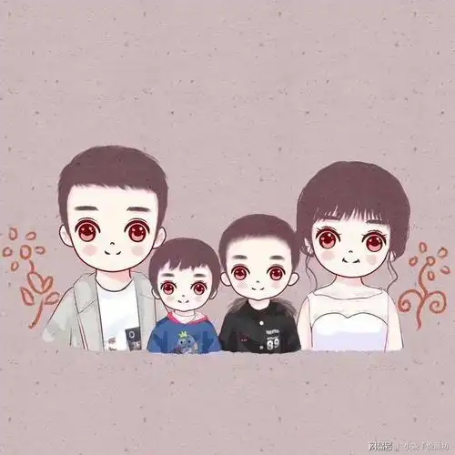 9月份微信头像推荐一家三口四口五口专属头像