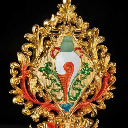 摆件西藏八吉祥莲花供佛密宗法器装饰吉祥八宝摆件