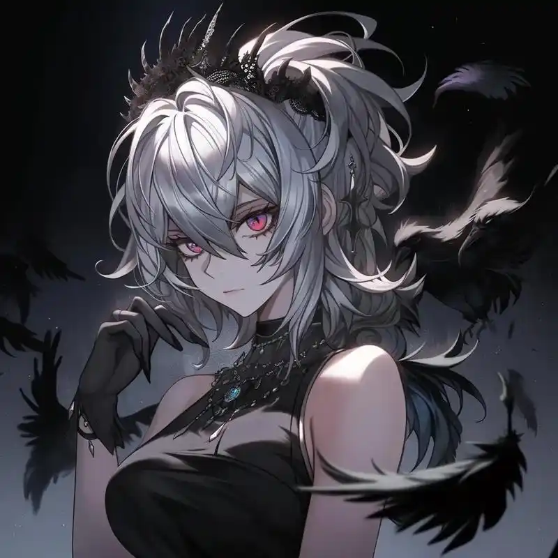 暗黑系风格少女#动漫女头 #女生头像 #超a头像 #ai绘画 - 抖音