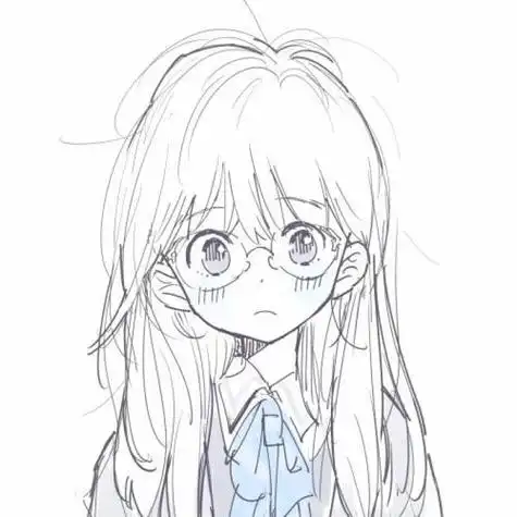 二次元漫画简笔画女生