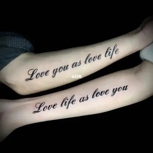 00英文情侣纹身