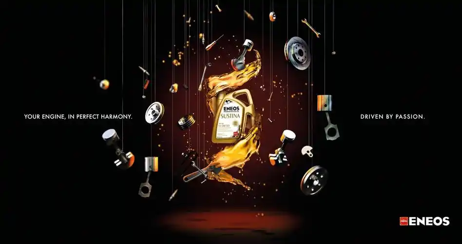 意大利eneos润滑油平面广告设计