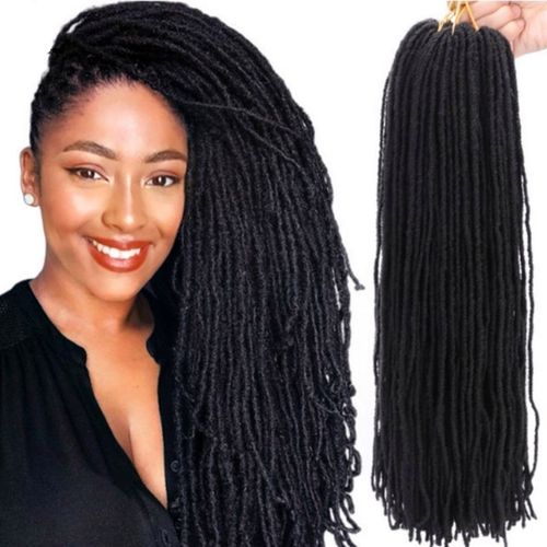 低温丝欧美细脏辫synthetic faux locs soft dreadlocks毛毡脏辫