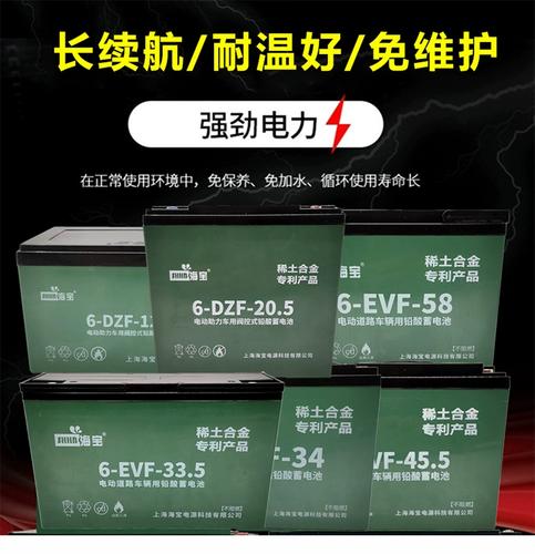 海宝电动车三轮车电池12v48v60v72v12an20a33a45ah58安铅酸干电瓶