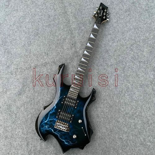 5种颜色火焰闪电电吉他套装练习初学演出演奏吉他套装一整套全套