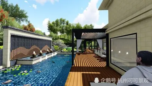 庭院景观设计自然营造一处水景让庭院美到极致你想要吗