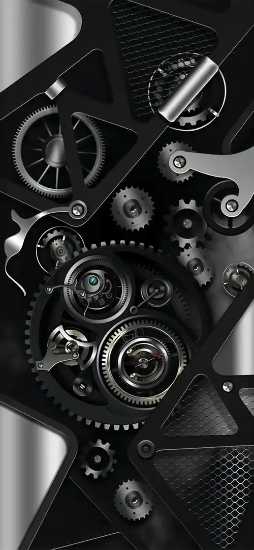 这种独特的装饰风格以其冰冷而有质感的特性而闻名,金属风壁纸的设计