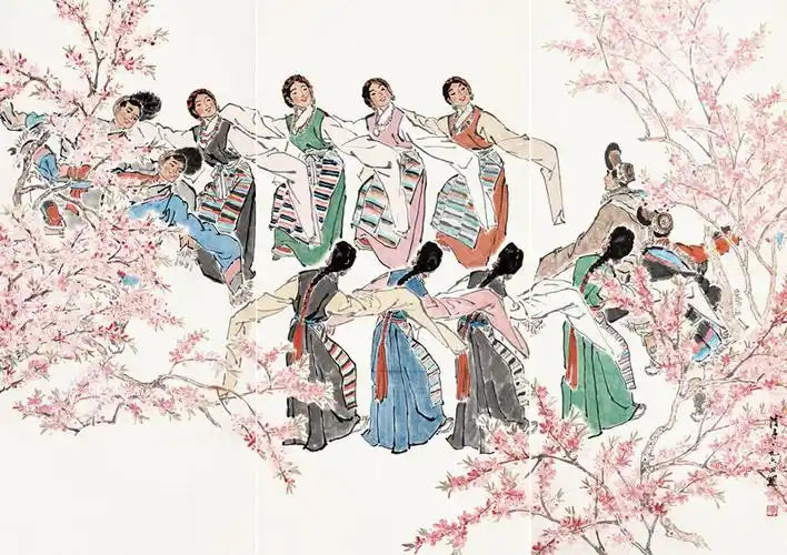 叶浅予 高原之春 中国美术馆藏