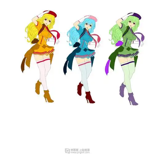 动漫插画基础——配色练习(2)