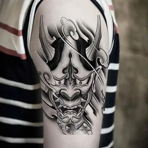 芭雅莲般若纹身贴防水纹身贴樱花美女般若艺男女逼真花臂手臂仿真刺青