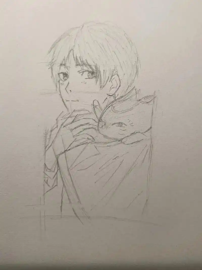 夏目友人帐 #手绘 #临摹  - 抖音