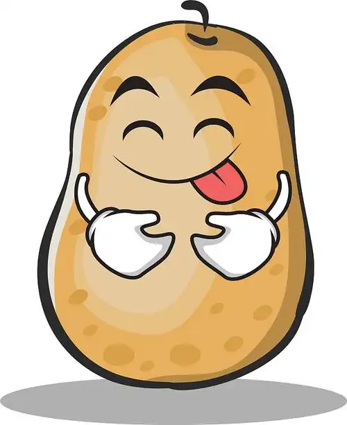 喜怒无常的土豆卡通形象图片素材