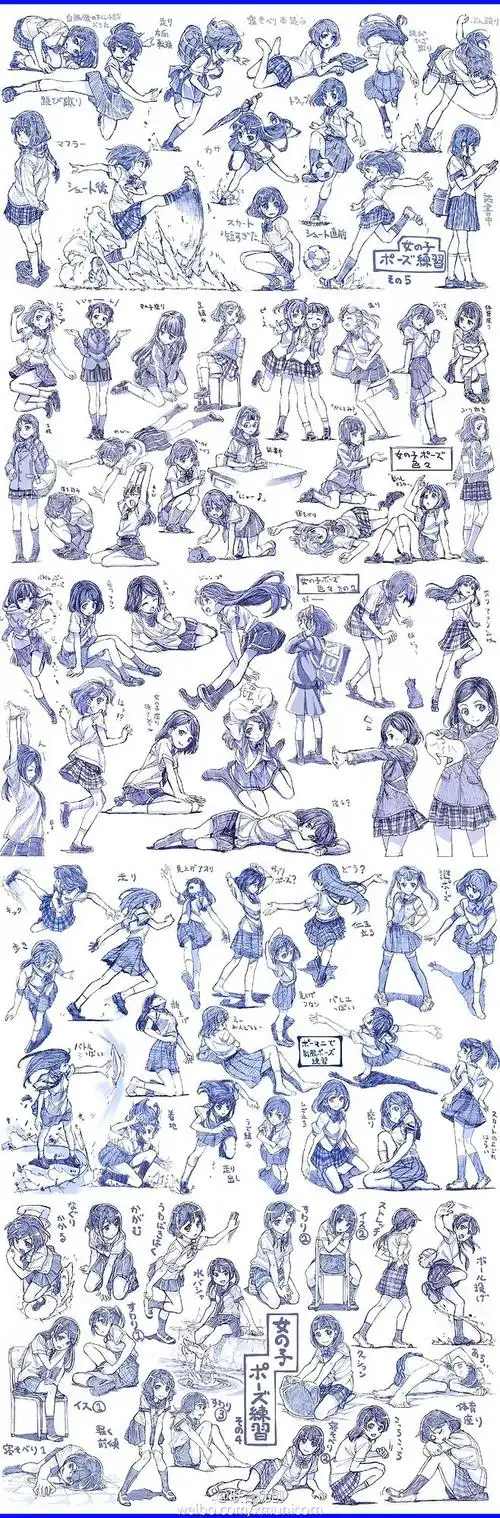 动作少女日常运动走跑跳