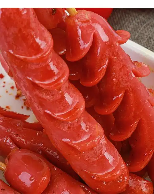 台式开花肠热狗香肠15支/包切花熏煮肠煎炸烧烤风味烤肠网红油炸大