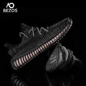 bezos椰子350满天星黑武士运动休闲透气跑步鞋秋冬透气网红情侣鞋