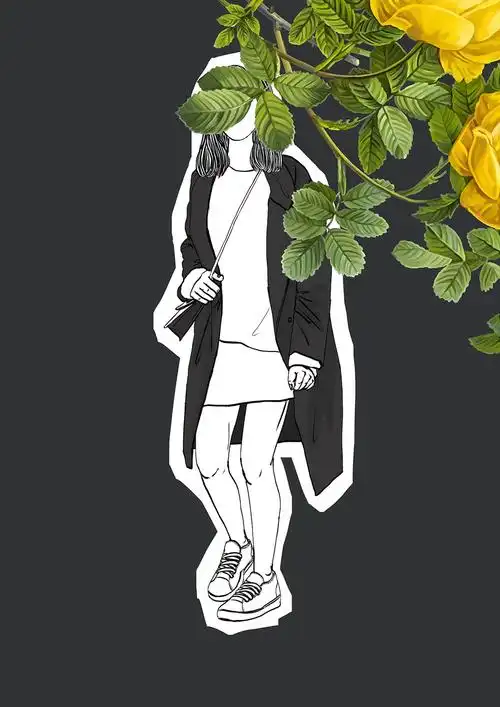 like赖着不走品牌插画设计