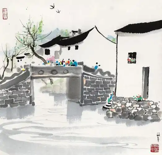 自家江山——吴冠中诞辰100周年作品展之"江南水乡"