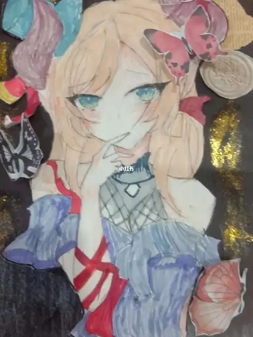 整理时翻到的童年黑历史这是三年级时画的