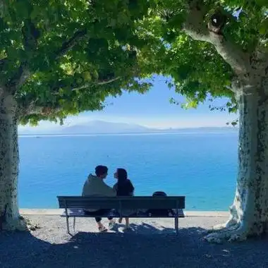 唯美意境情侣头像一对你的怀抱藏着爱