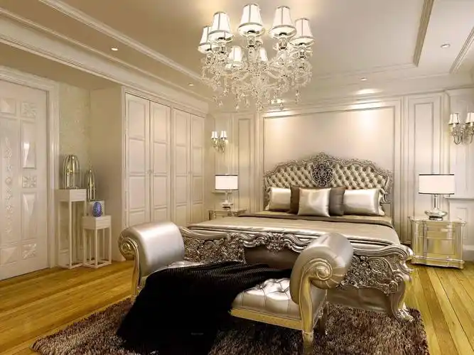 四居室欧式风格主卧室_皇家壹里b区20#装修效果图