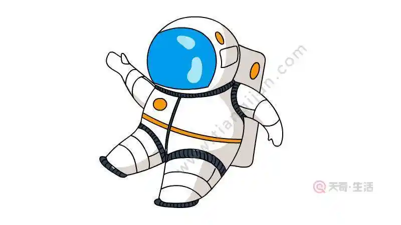 太空人幼儿简笔画步骤