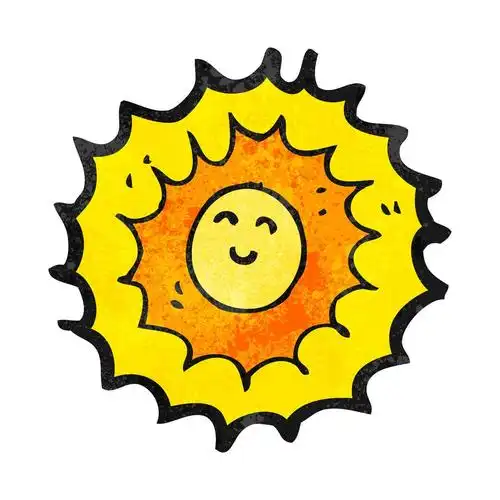 太阳晒,矢量,在白色背景上的卡通太阳