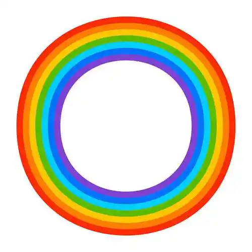 简单,彩虹,白色背景,背景,矢量,插画_高清图片_全景视觉