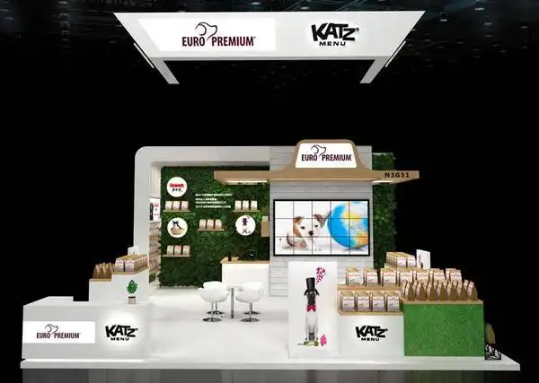 欧冠宠物食品展位立体图