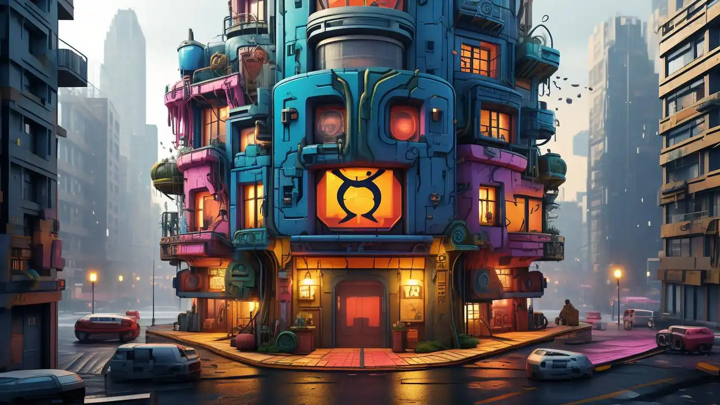 嘻哈风建筑壁纸,炫酷潮流必备💥