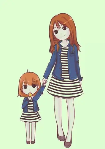 生个女儿,然后一起穿成这样 与其说女儿是妈妈的贴心小棉袄, 倒不如说