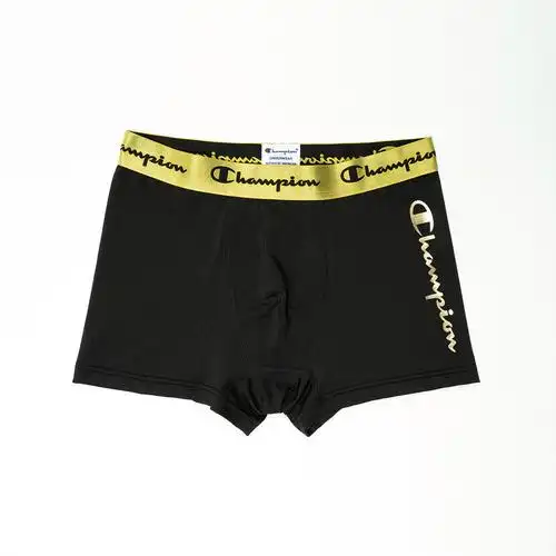 内裤champion冠军男士经典logo透气舒适灰色四角平角裤