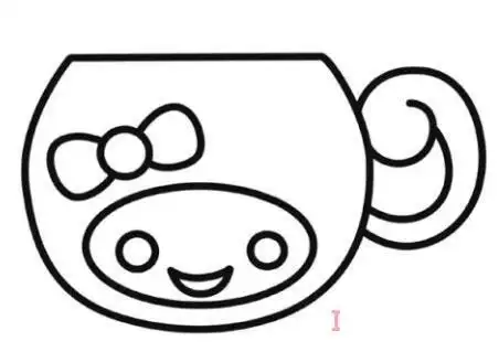 幼儿园漂亮水杯简笔画 涂色水杯怎么画简单